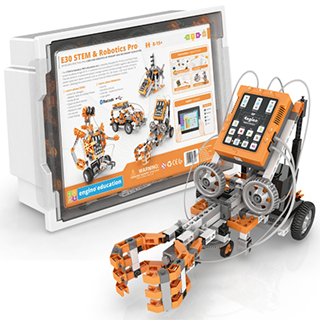 Bộ STEM lĩnh vực robotics tự động hóa ứng dụng phần mềm lập trình, động cơ servo, siêu âm (ultrasound), cảm biến màu sắc (color sensor) và bộ sạc pin kèm hướng dẫn sử dụng, khung chương trình và bộ giáo án tổ chức hoạt động trực tuyến
